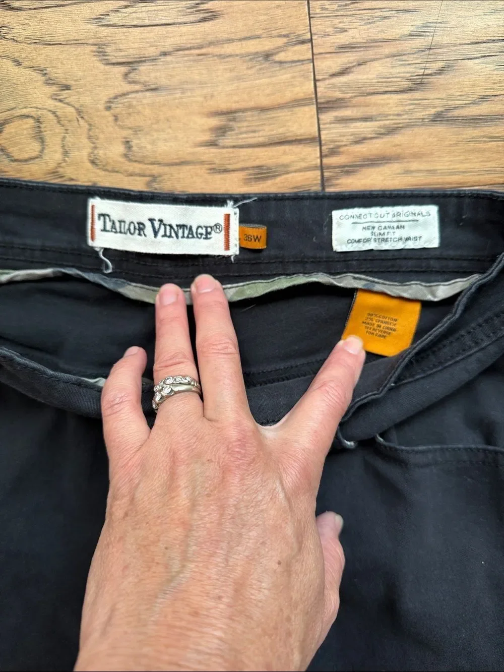 Tailor Vintage Men’s Black Denim Jean Shorts
